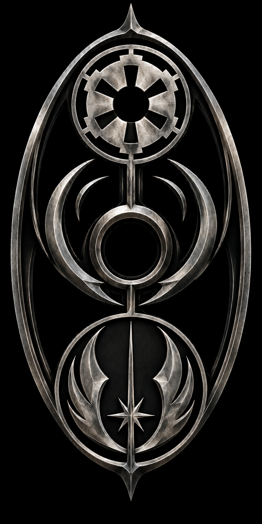 Emblemat GoSW: Imperium, Świadomi Mocy i Zakon Jedi